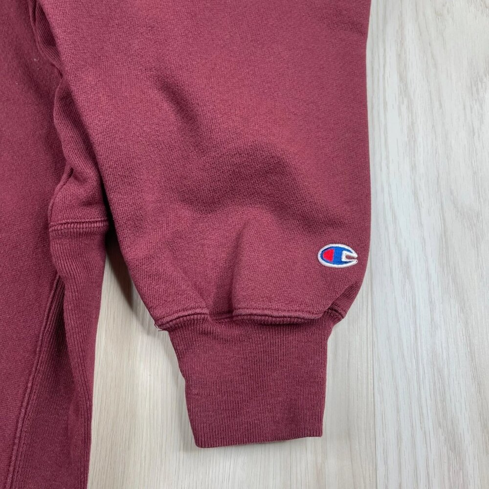Vintage Champion Reverse Weave Mens Maroon Workout Pullover Sweatshirt Size XL - Picture 7 of 11